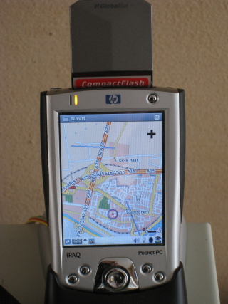 Navit on iPAQ H2210 w/ Globalsat BC-337